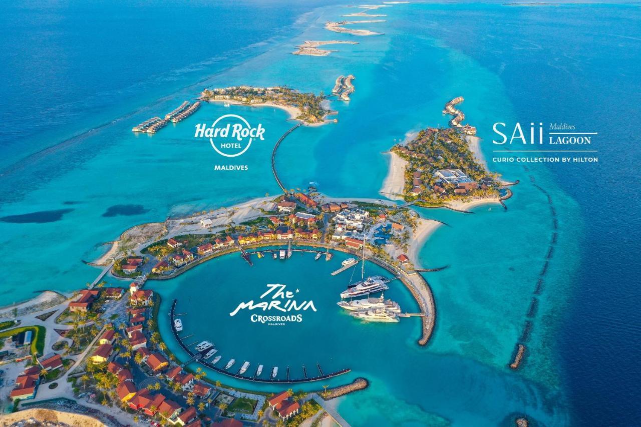 Hard Rock Hotel Maldives - Complimentary Roundtrip Speed Boat Transfer Until 21St December 2025 Emboodhoo Lagoon Esterno foto Aerial view of the resort