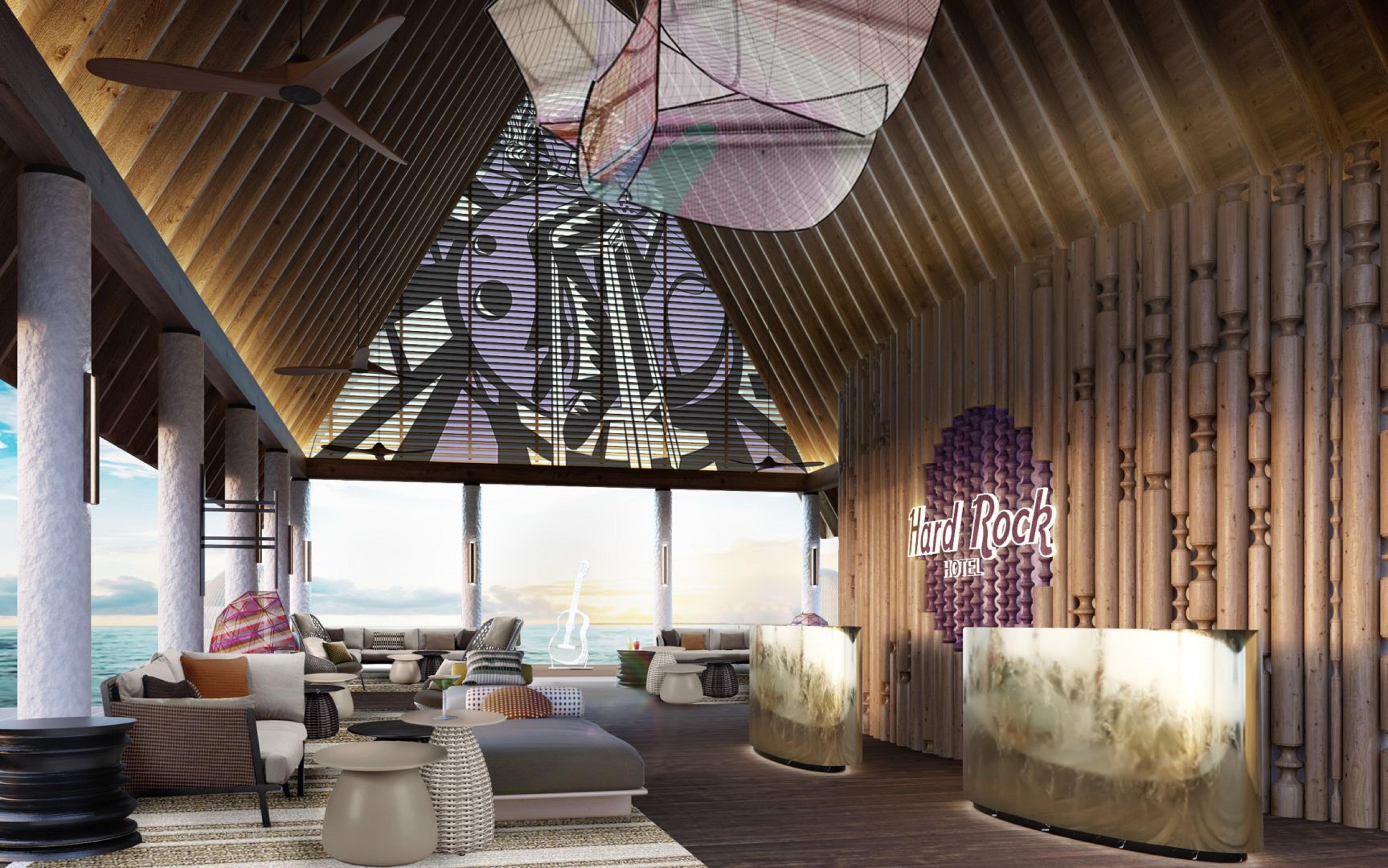 Hard Rock Hotel Maldives - Complimentary Roundtrip Speed Boat Transfer Until 21St December 2025 Emboodhoo Lagoon Esterno foto The lobby of the hotel