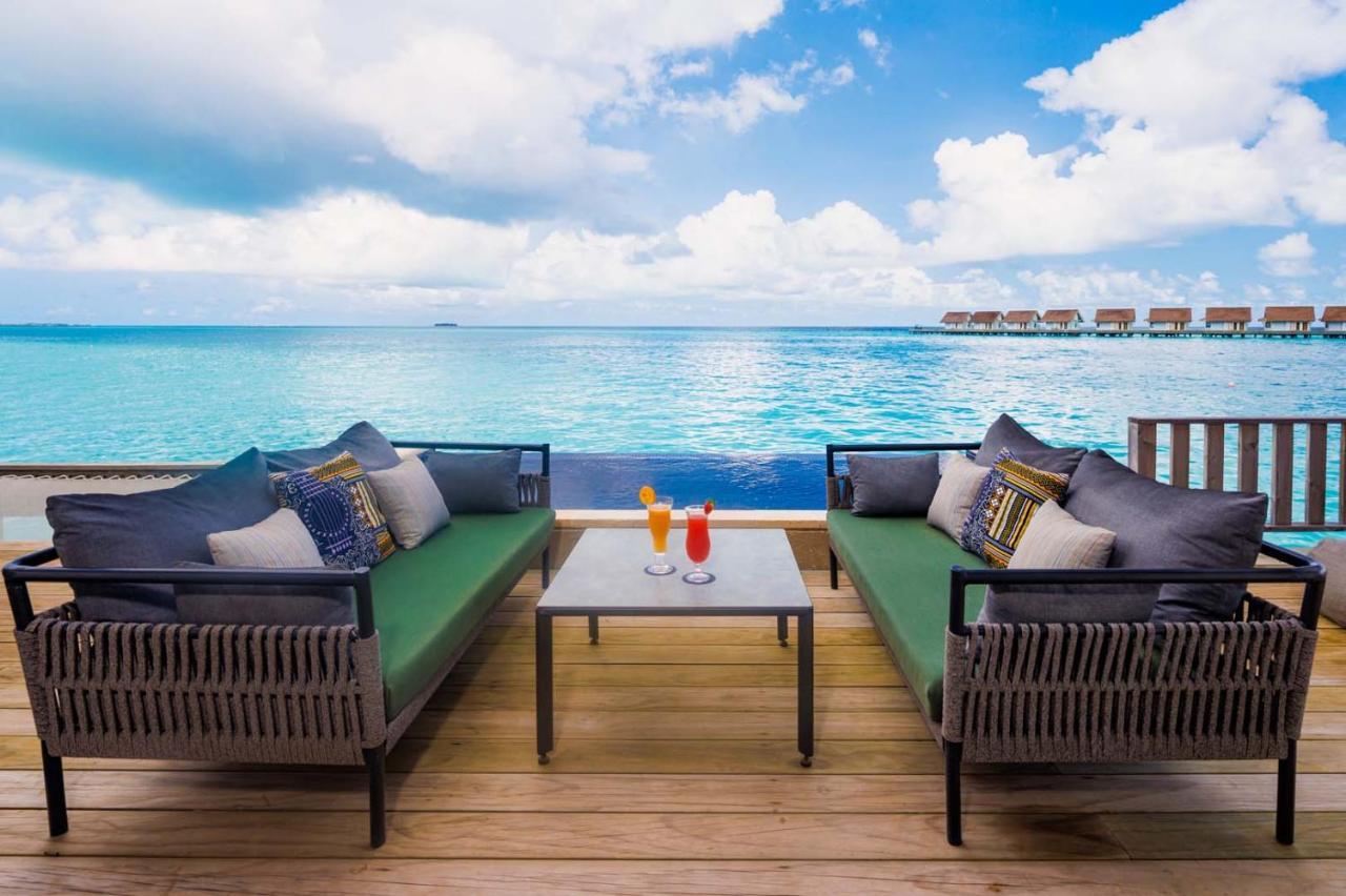 Hard Rock Hotel Maldives - Complimentary Roundtrip Speed Boat Transfer Until 21St December 2025 Emboodhoo Lagoon Esterno foto The view from the pool deck