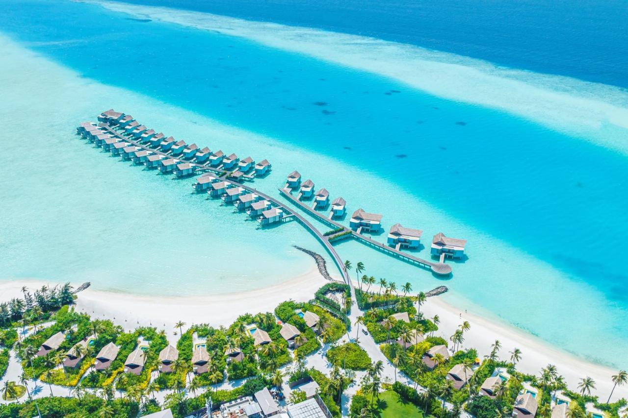 Hard Rock Hotel Maldives - Complimentary Roundtrip Speed Boat Transfer Until 21St December 2025 Emboodhoo Lagoon Esterno foto Aerial view of the resort