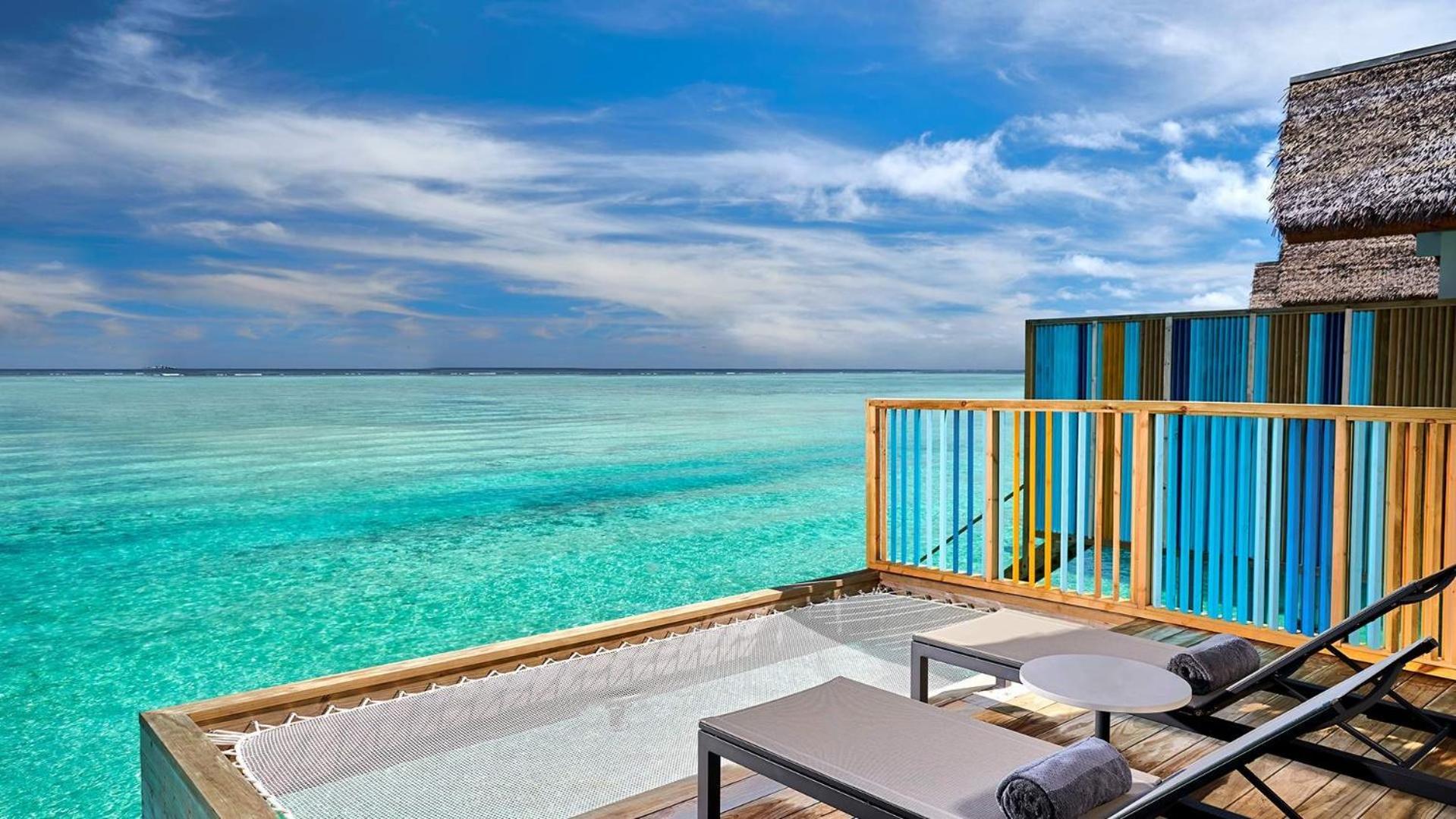 Hard Rock Hotel Maldives - Complimentary Roundtrip Speed Boat Transfer Until 21St December 2025 Emboodhoo Lagoon Esterno foto The view from a pool villa at the resort